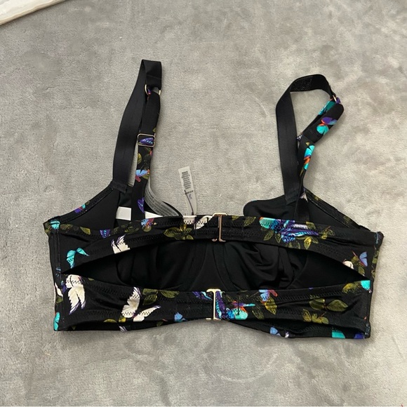 New! Victoria's Secret Electric Butterflies Shine Strap Bikini Top 4622 - Picture 8 of 9